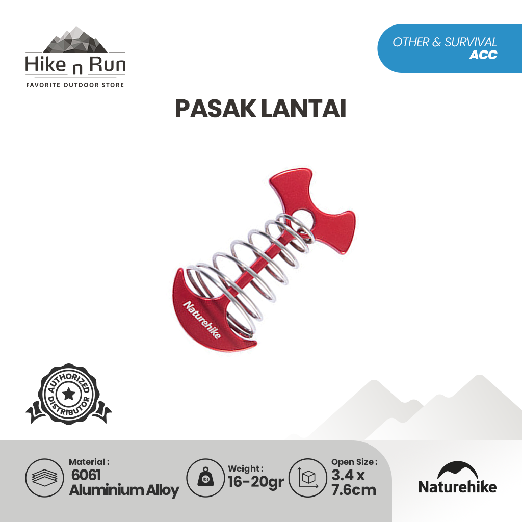 Pasak Lantai Naturehike NH19PJ099 Herringbone Floor Nail