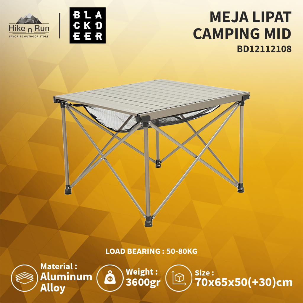 MEJA LIPAT CAMPING BLACKDEER BD12112109 GLAMPING FOLDING TABLE