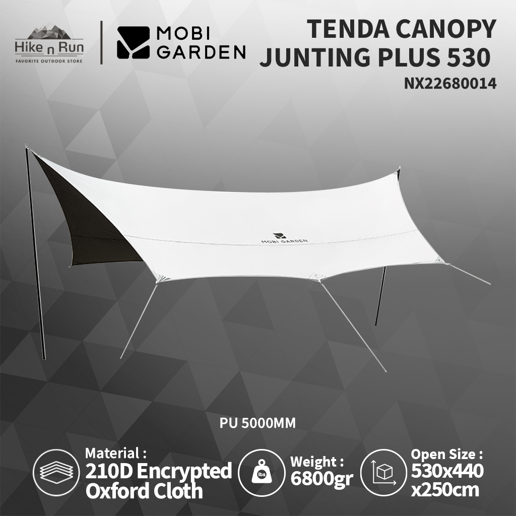 MOBI GARDEN CAMPING CANOPY TARP JUNTING PLUS 530