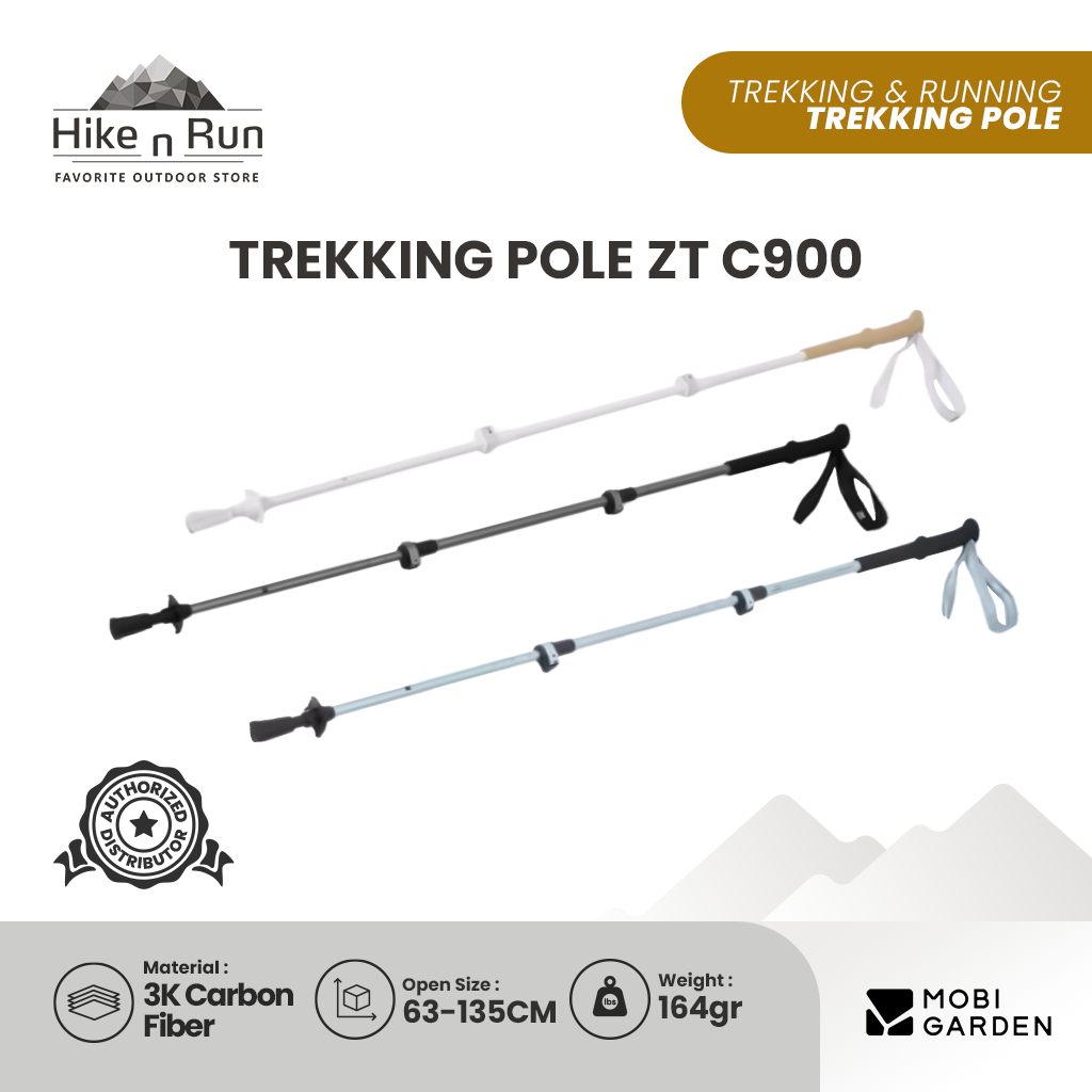 Trekking Pole Zhengtu Series Mobi Garden  Aluminium Carbon Fiber Telescopic Lock