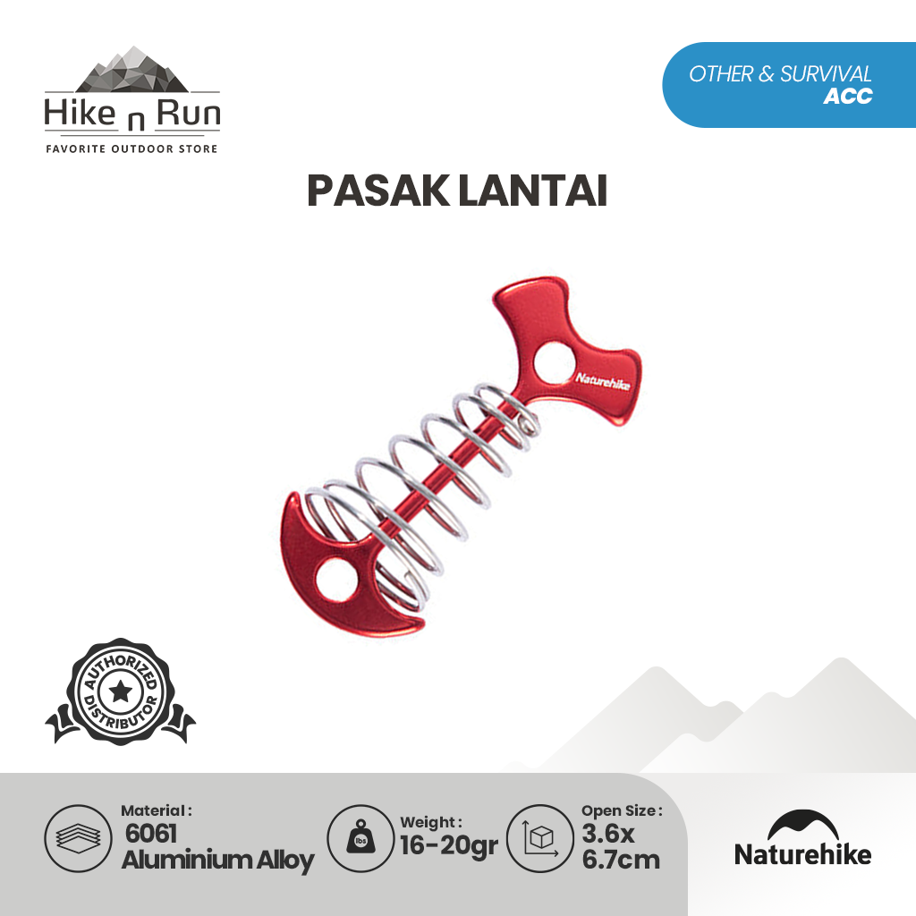 Pasak Lantai Naturehike NH19PJ099 Herringbone Floor Nail