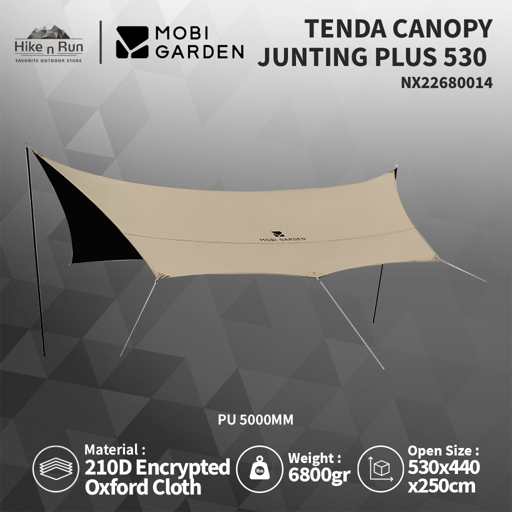 MOBI GARDEN CAMPING CANOPY TARP JUNTING PLUS 530