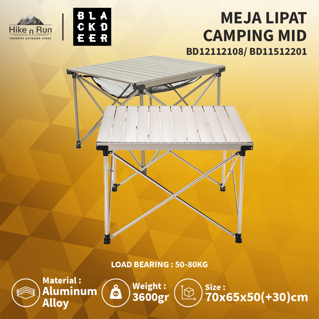 MEJA LIPAT CAMPING BLACKDEER BD12112109 GLAMPING FOLDING TABLE