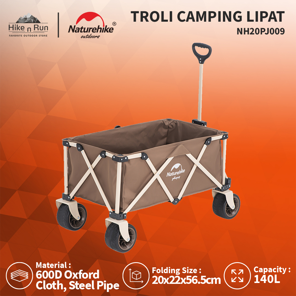 Troli Lipat Naturehike TC03 NH20PJ009 Four Way Folding Camping Trolley