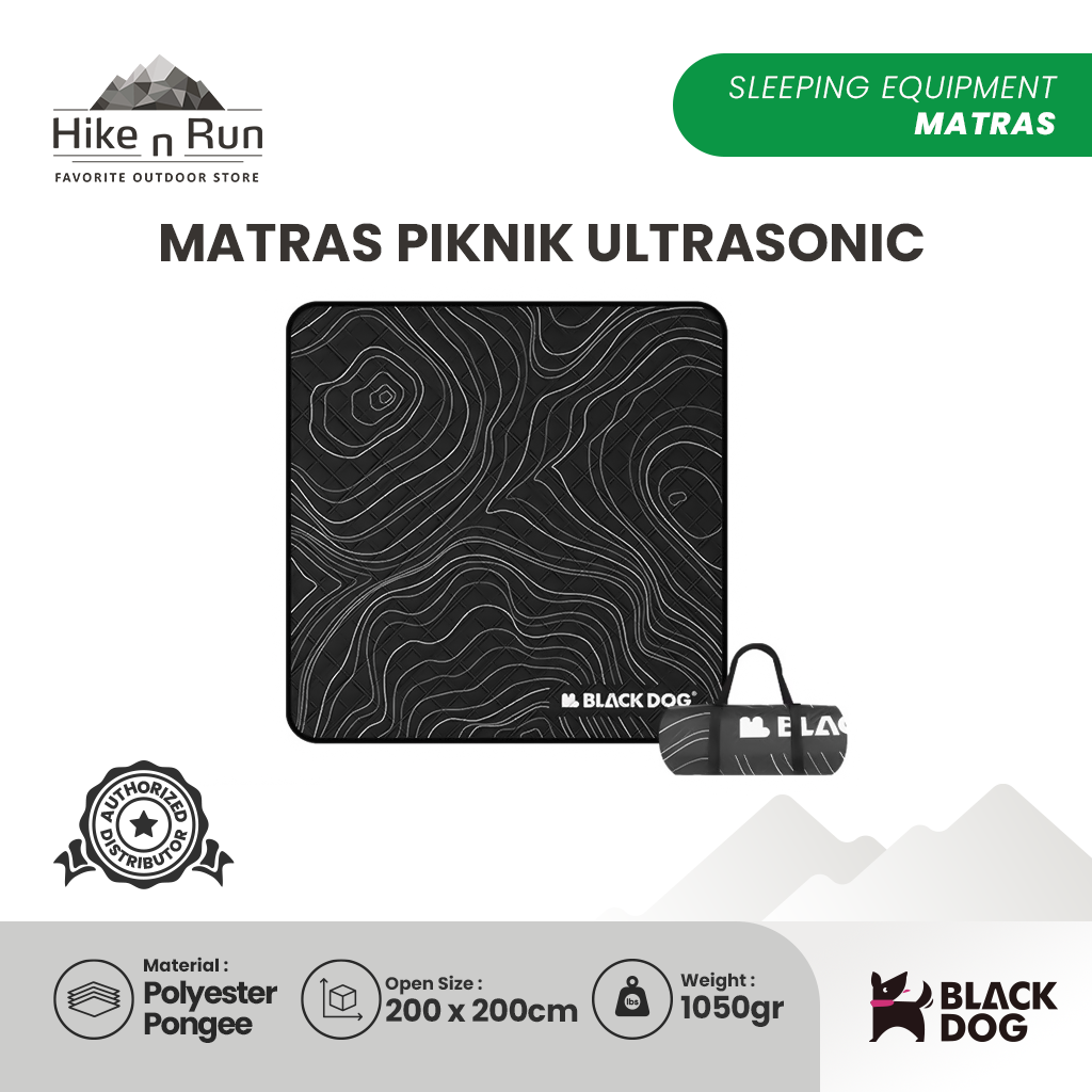 Matras Piknik Motif Ultrasonic Black Dog CBD2450WS013 Camping Piknik Mattress