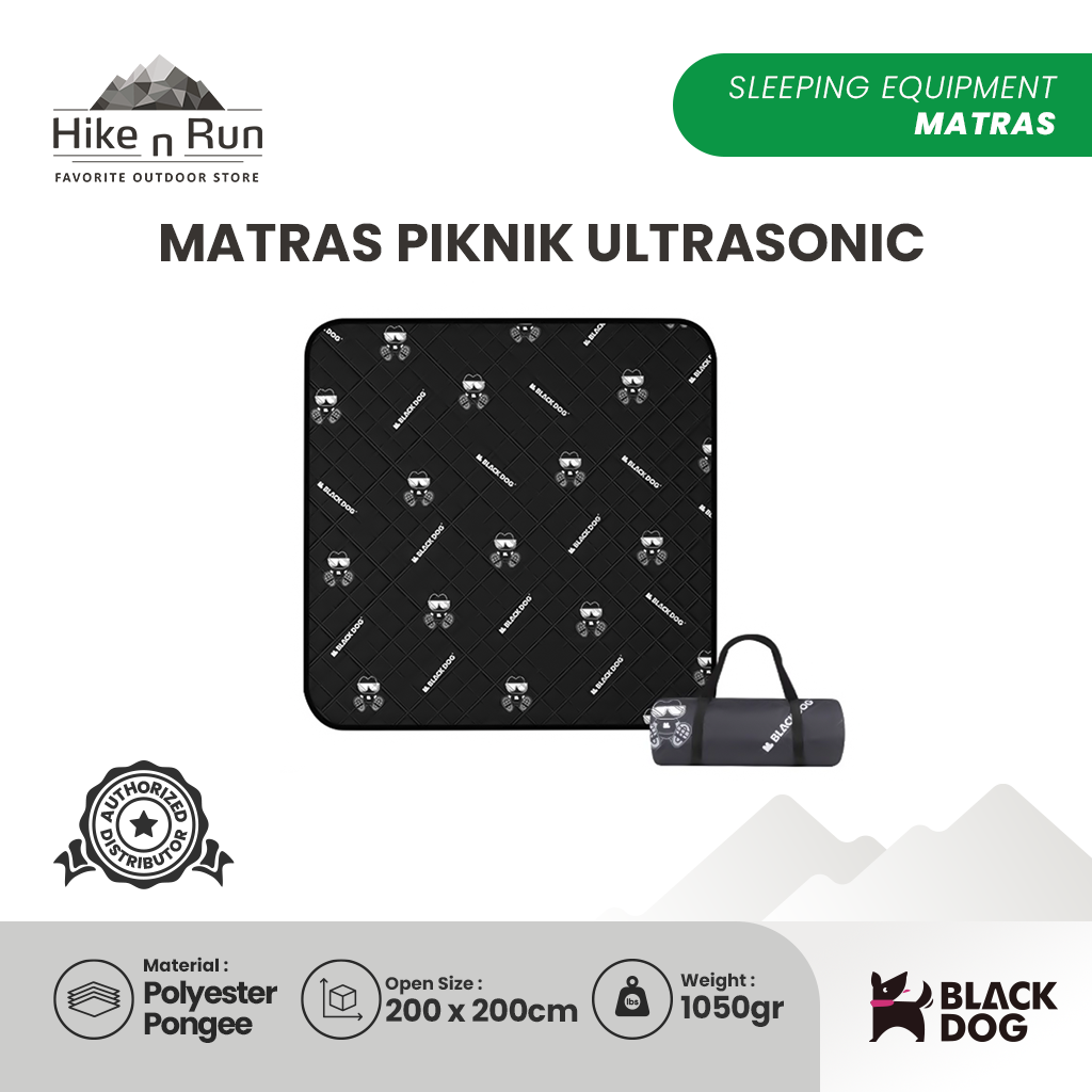 Matras Piknik Motif Ultrasonic Black Dog CBD2450WS013 Camping Piknik Mattress