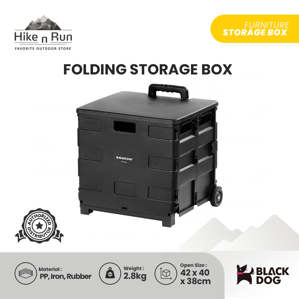 Black Dog Tempat Penyimpanan Serbaguna CBD2450XB013 Folding Storage Box Camping