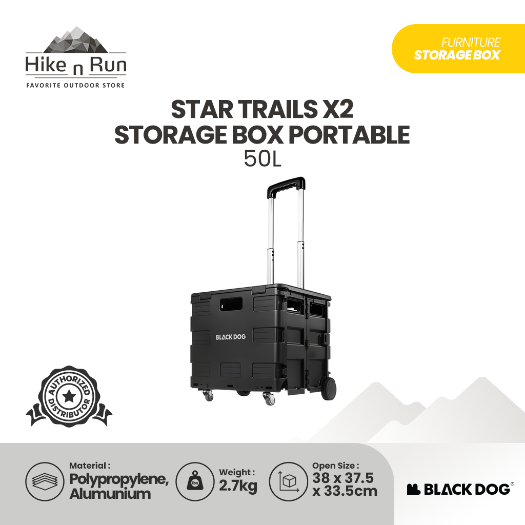 Blackdog Troli Box Lipat Camping Keranjang Multifungsi CBD2550JJ072 Star Trails X2 Storage Box Portable Folding Cart Outdoor Multifunction CBD2550XB016 CBD2550XB020