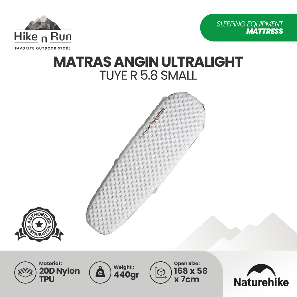 Naturehike Matras Angin Lipat Hiking Ultralight Tuye R5.8 CNH22DZ016 Sleeping Pad Camping