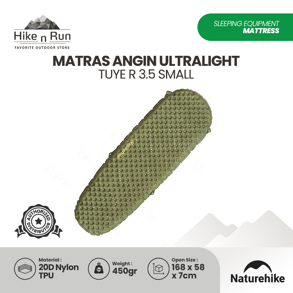 Naturehike Matras Angin Lipat Hiking Ultralight Tuye R3.5 CNH22DZ018 Sleeping Pad Camping