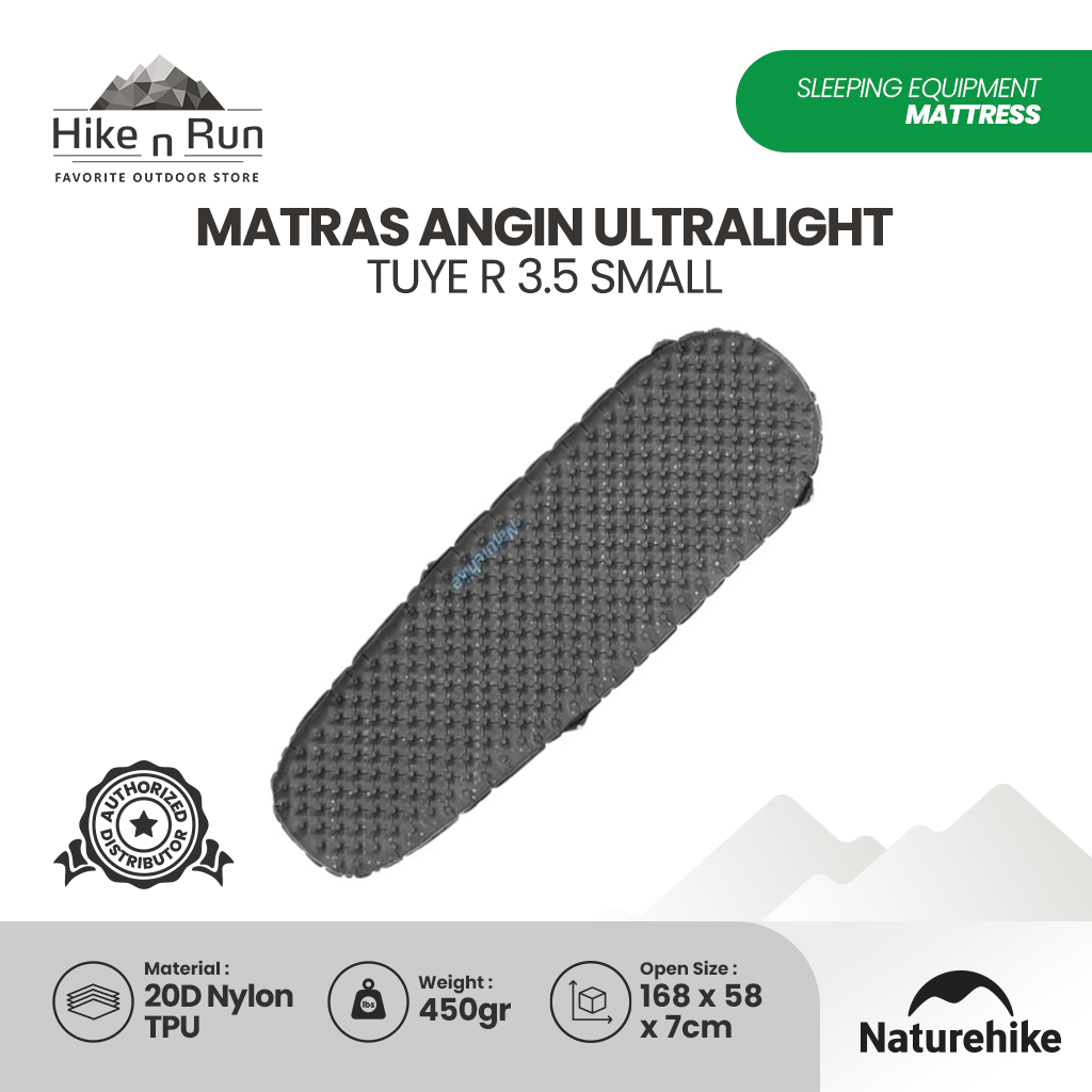 Naturehike Matras Angin Lipat Hiking Ultralight Tuye R3.5 CNH22DZ018 Sleeping Pad Camping