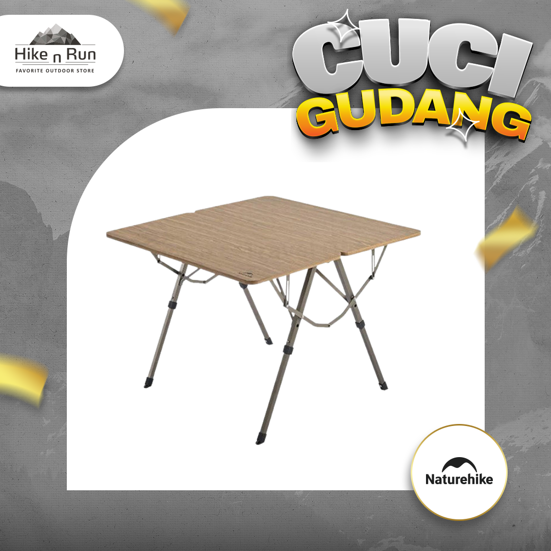 MEJA LIPAT CAMPING KAYU ADJUSTABLE NATUREHIKE CNH22JU054