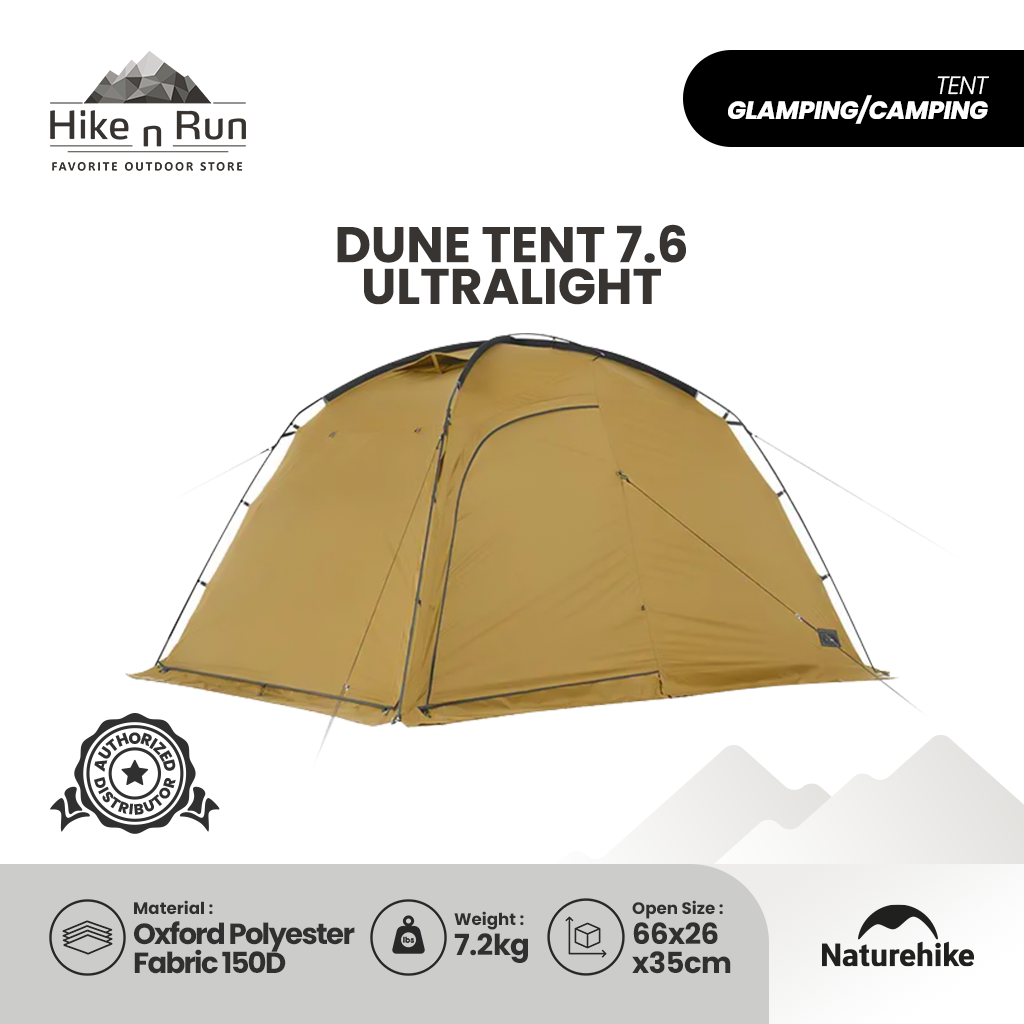 Tenda Camping Dune 7.6 Upgrade One Room and One Hall Camping Tent 4 Person