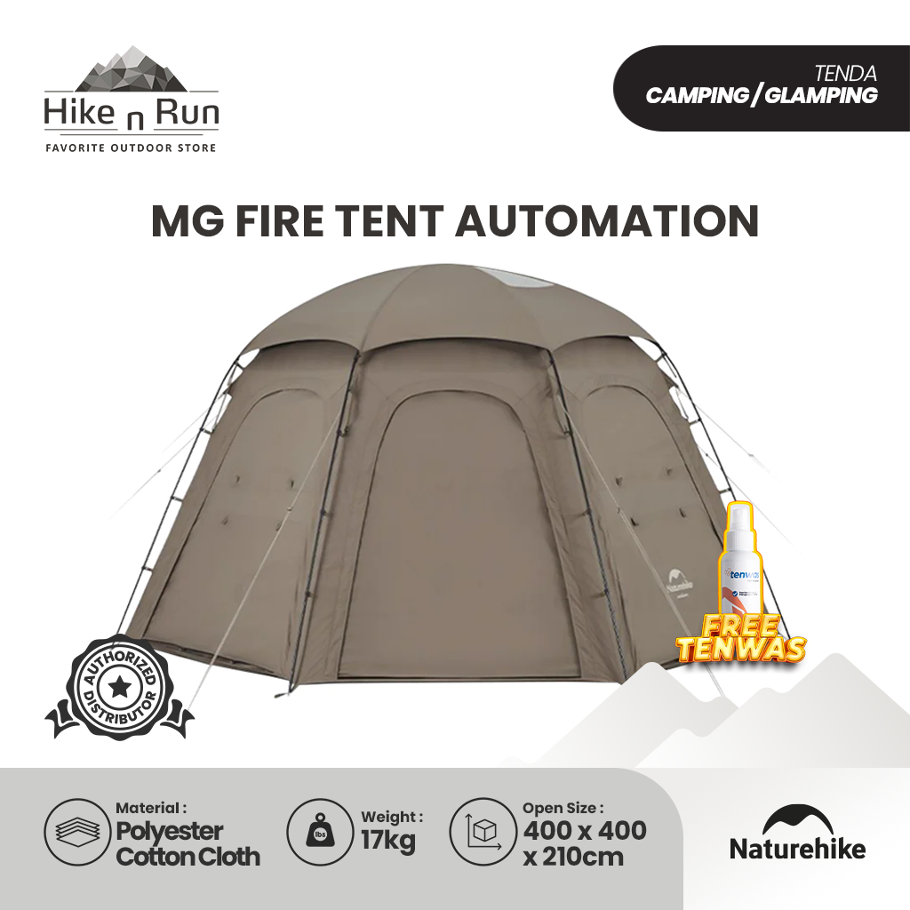 TENDA MEMASAK NATUREHIKE CNH22ZP032 MG FIRE TENT AUTOMATION