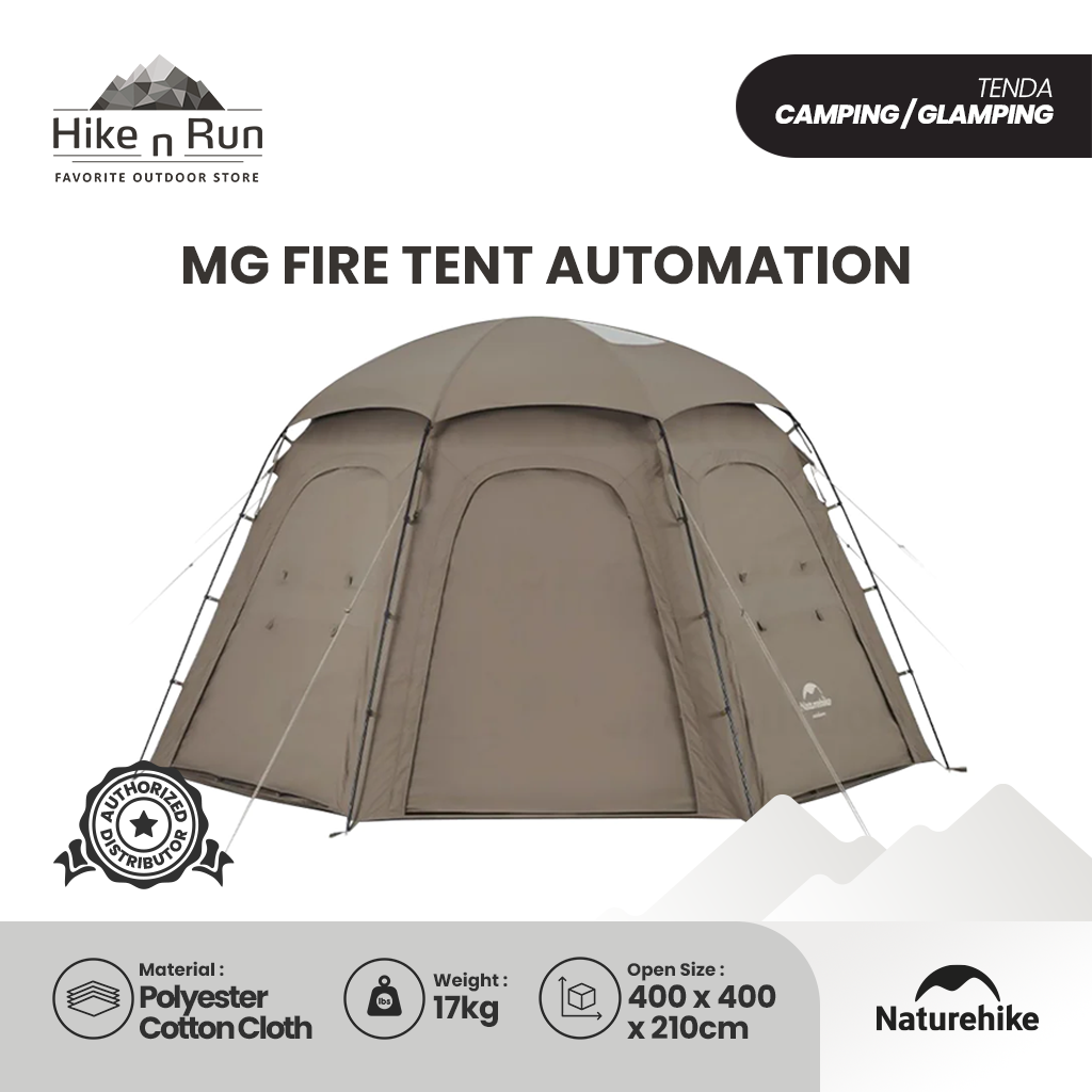 TENDA MEMASAK NATUREHIKE CNH22ZP032 MG FIRE TENT AUTOMATION