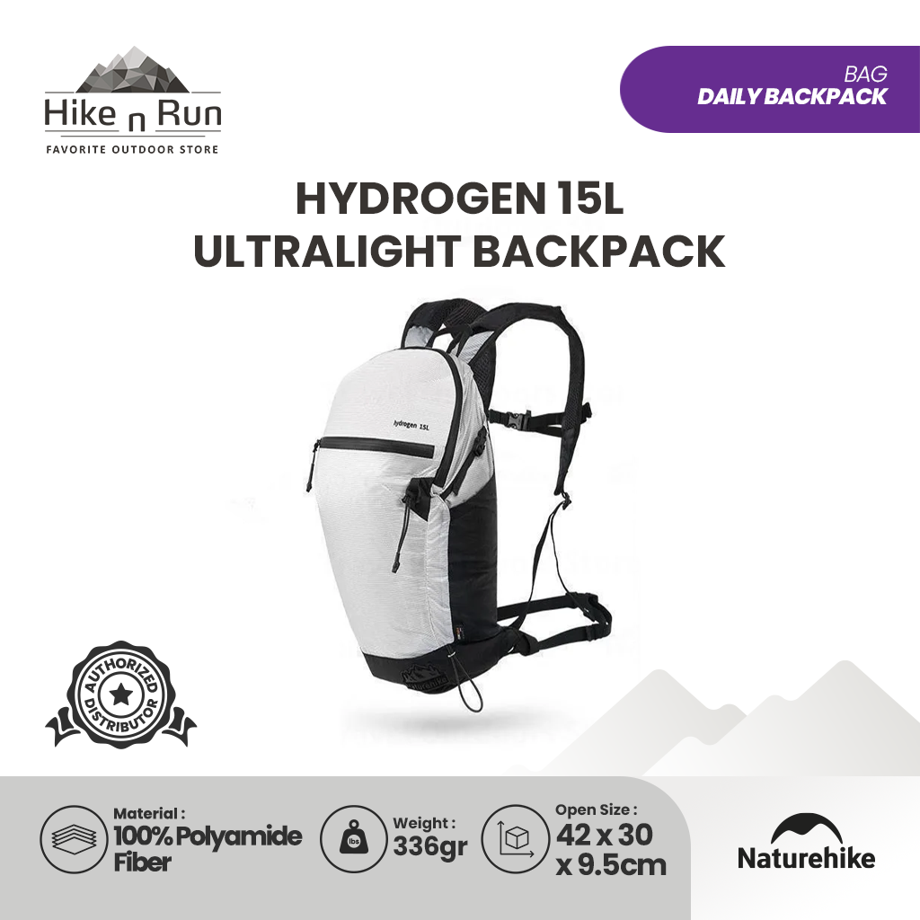 Tas Ransel Ringan Hydrogen 15L CNK2300BB012 Ultralight Backpack