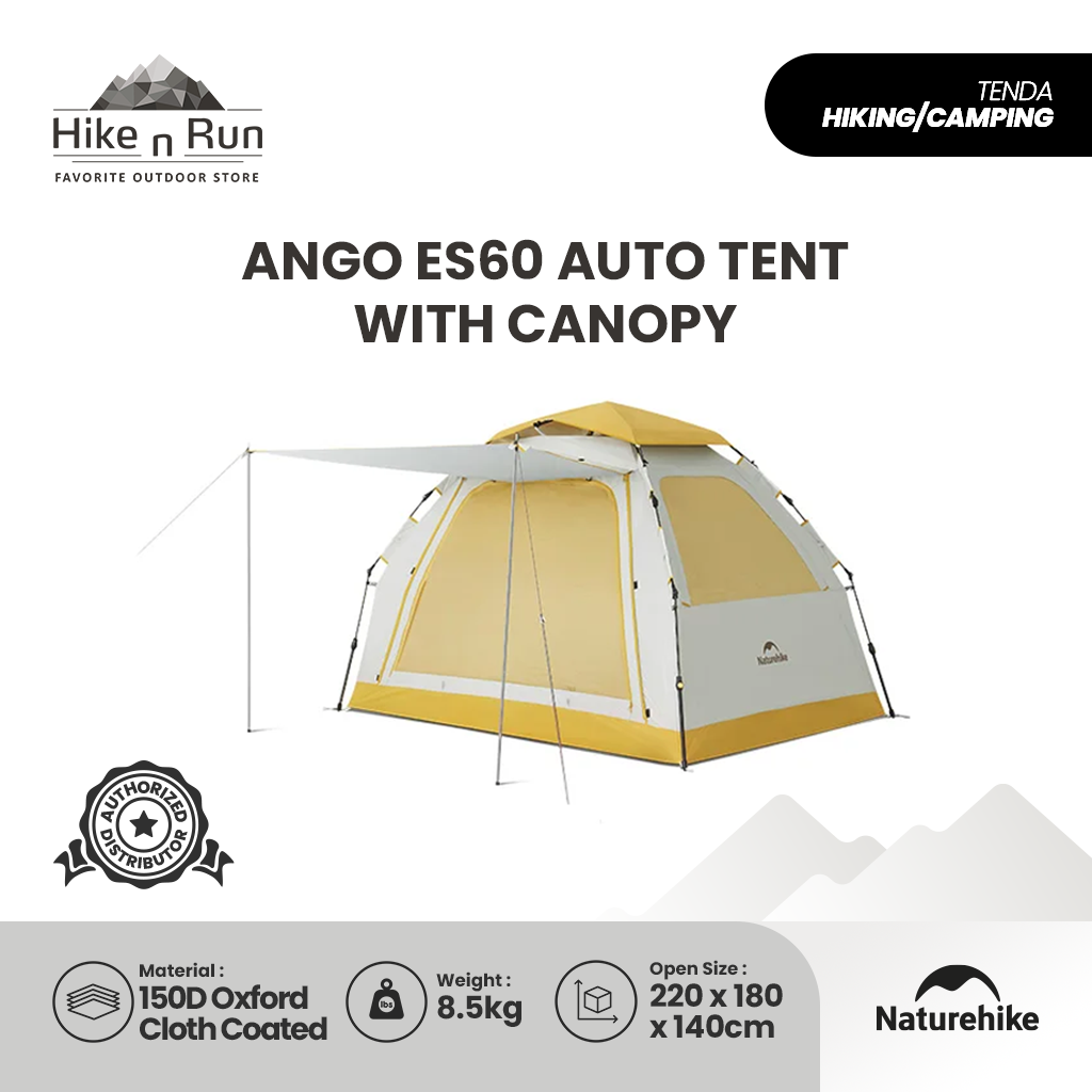 Naturehike Ango ES60 Camping Auto Tent with Canopy CNK230WS018