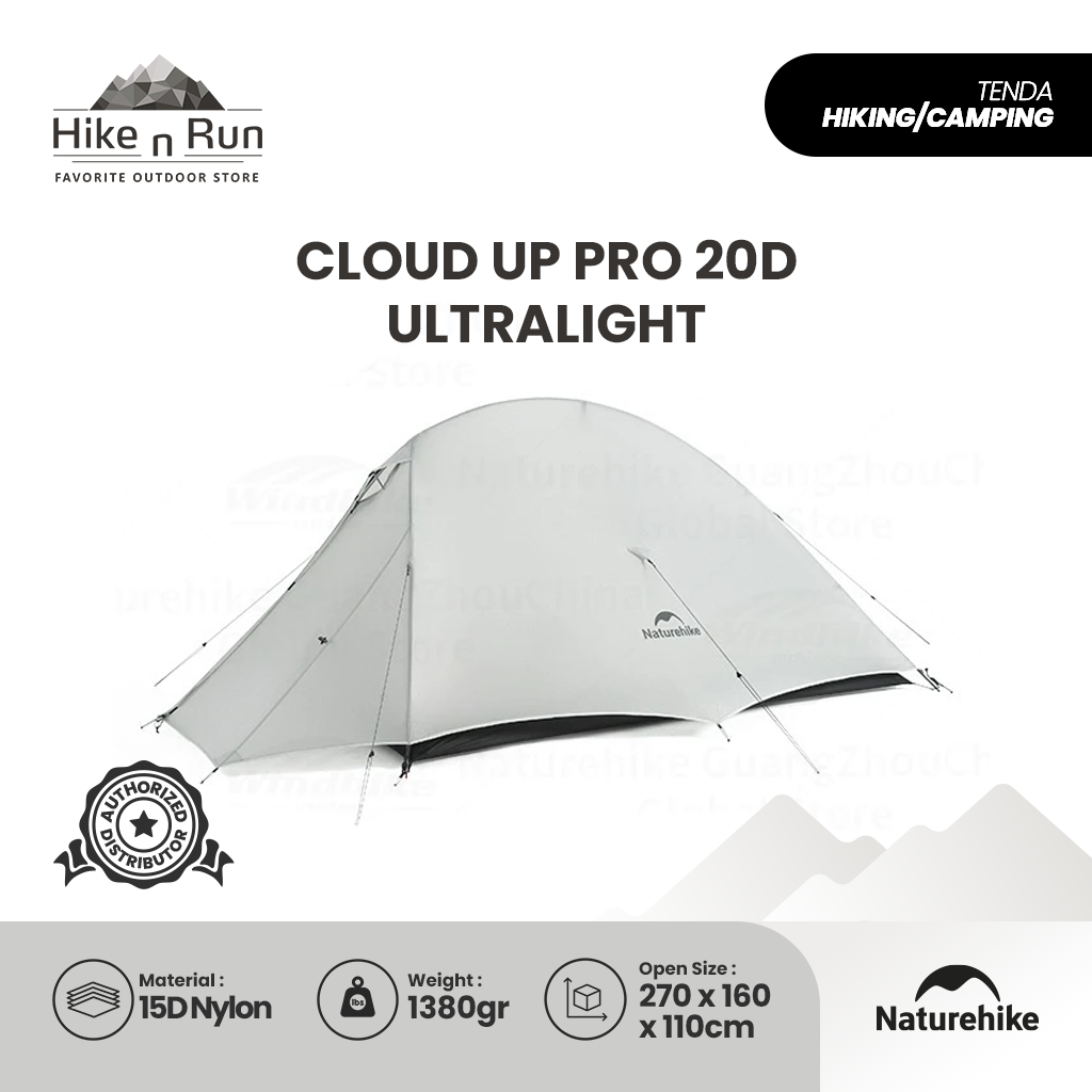 Tenda Cloud Up Pro 20D Naturehike CNK2450WS017 Hiking Ultralight Tent 2P