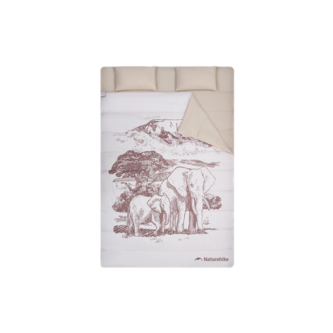Naturehike Sleeping Bag Double Plus Bantal NH19S016-D Kantung Tidur damping Hangat 2 Orang NH21MSD06 Travel Outdoor