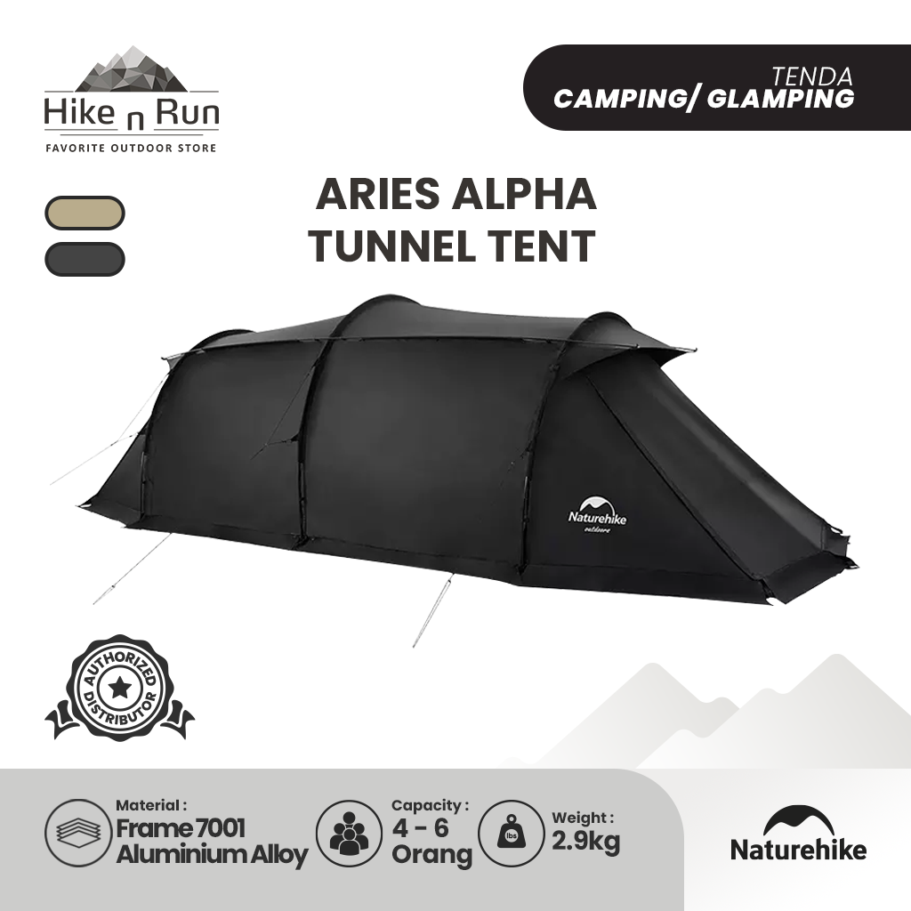 Tenda Glamping Naturehike NH22YW004 Aries Alpha Tunnel Tent