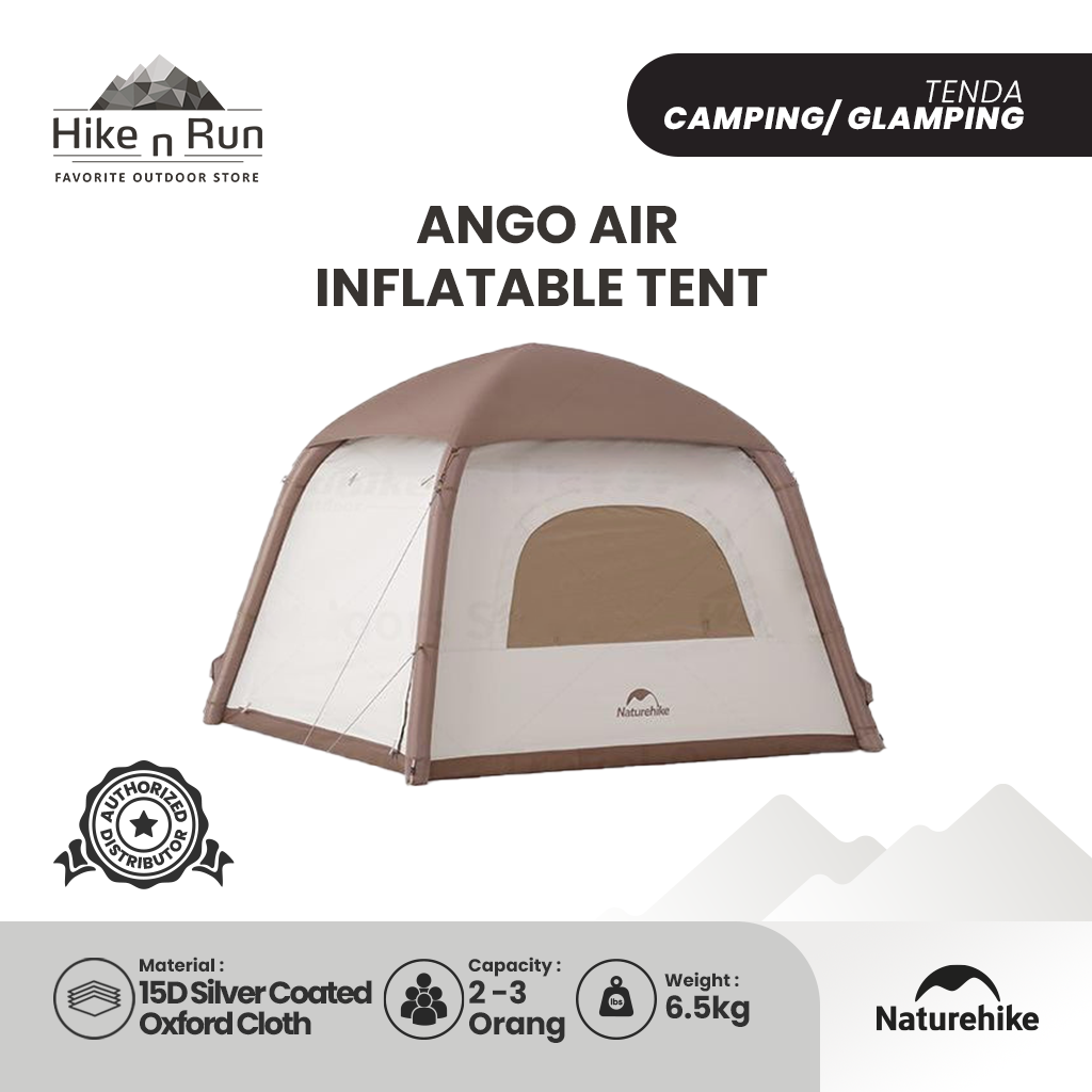 NATUREHIKE TENDA CAMPING ANGIN CNH23ZP12002 ANGO AIR TENT 3P