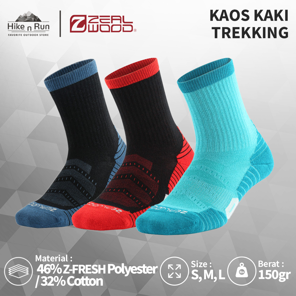 Zealwood Trek-MD Trekking Socks Middle Dual