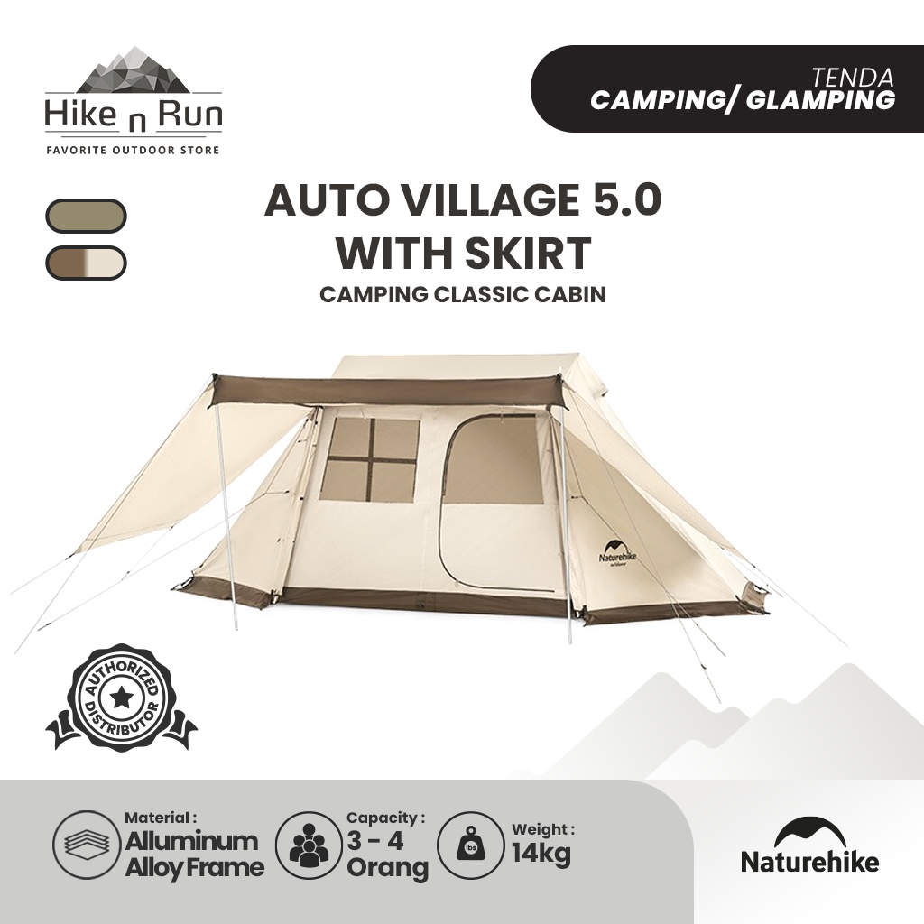 Tenda Camping Naturehike NH21ZP009 Tent Village 5.0 3-4P