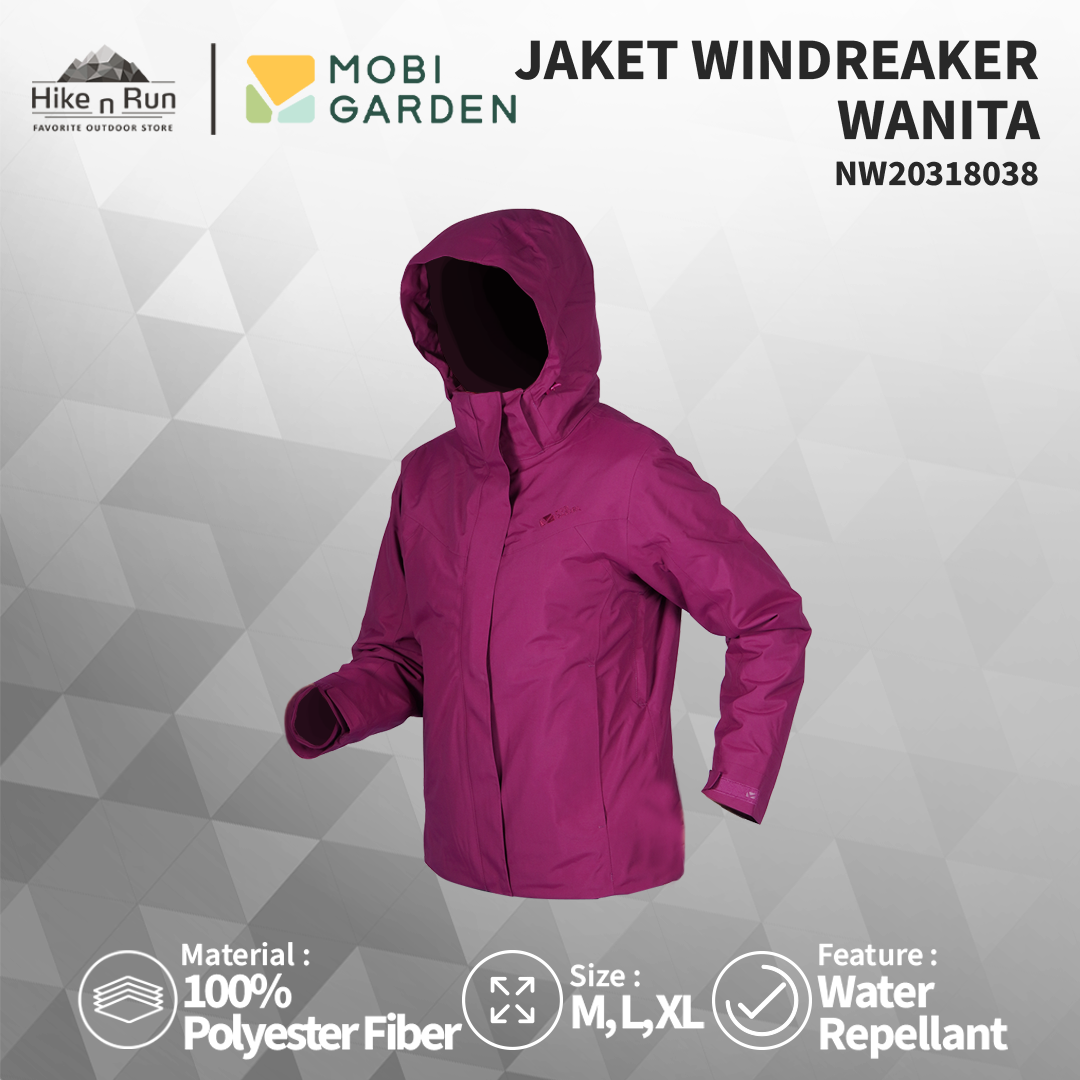 Mobi Garden Jaket Windbreaker Wanita NW20318038