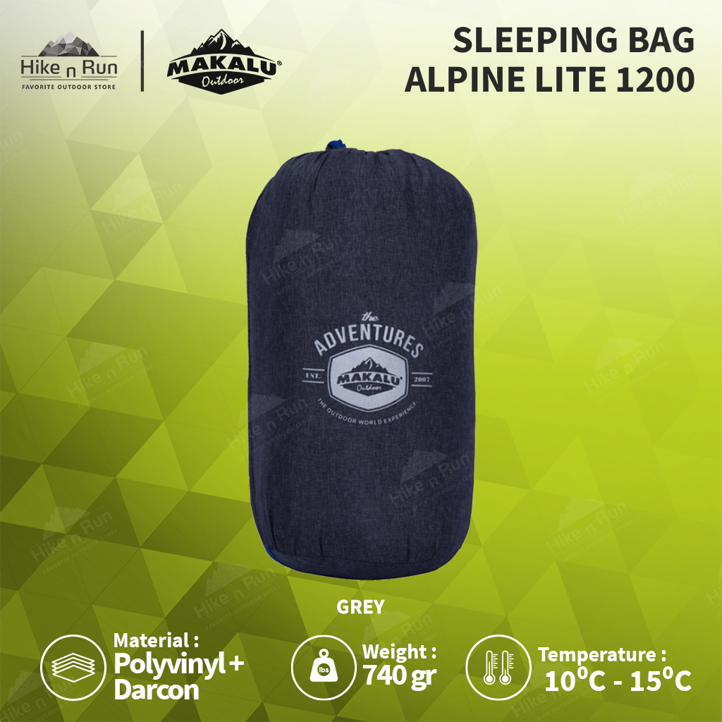 Sleeping Bag Makalu Ultralight Envelope Alpine Lite 1200