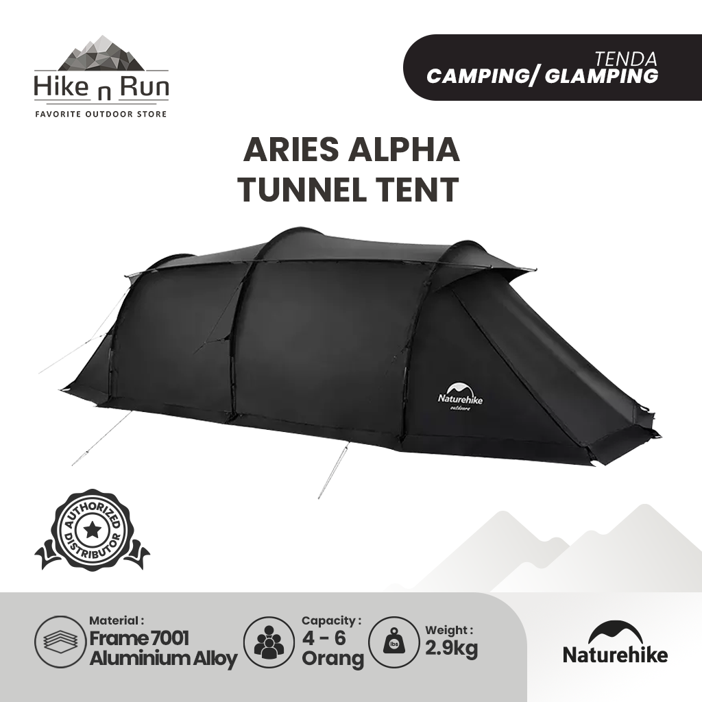 Tenda Glamping Naturehike NH22YW004 Aries Alpha Tunnel Tent