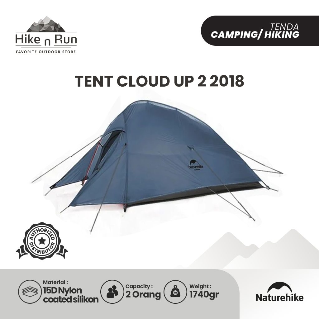 Tenda Naturehike Tent Cloud UP 2 2018 NH17T001-T 20D