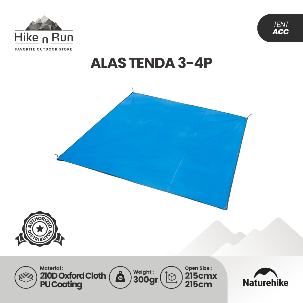 Naturehike NH15D005-X Footprint Tenda 3-4 Orang