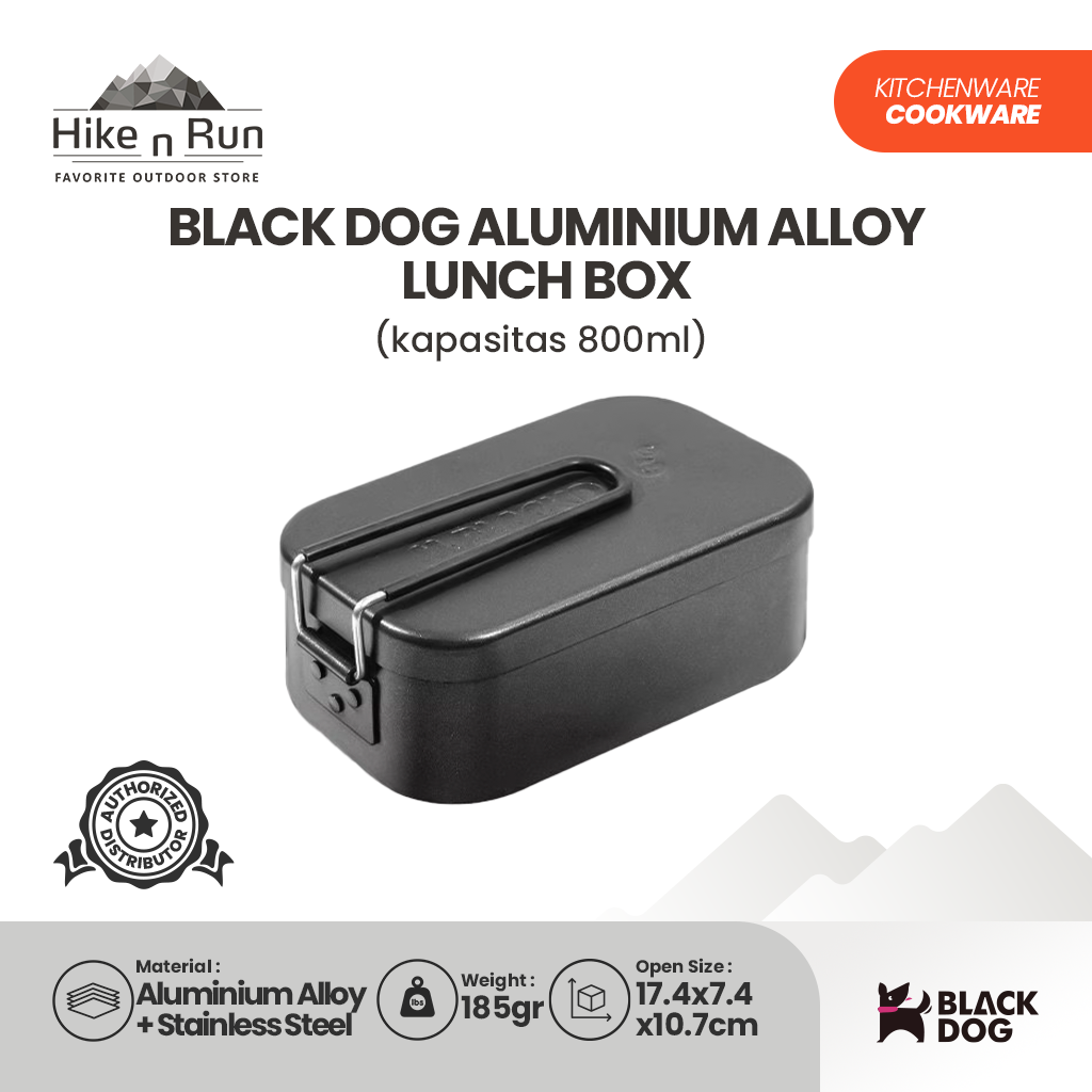 Kotak Makan Black Dog CBD2450CF015 Aluminium Alloy Lunch Box