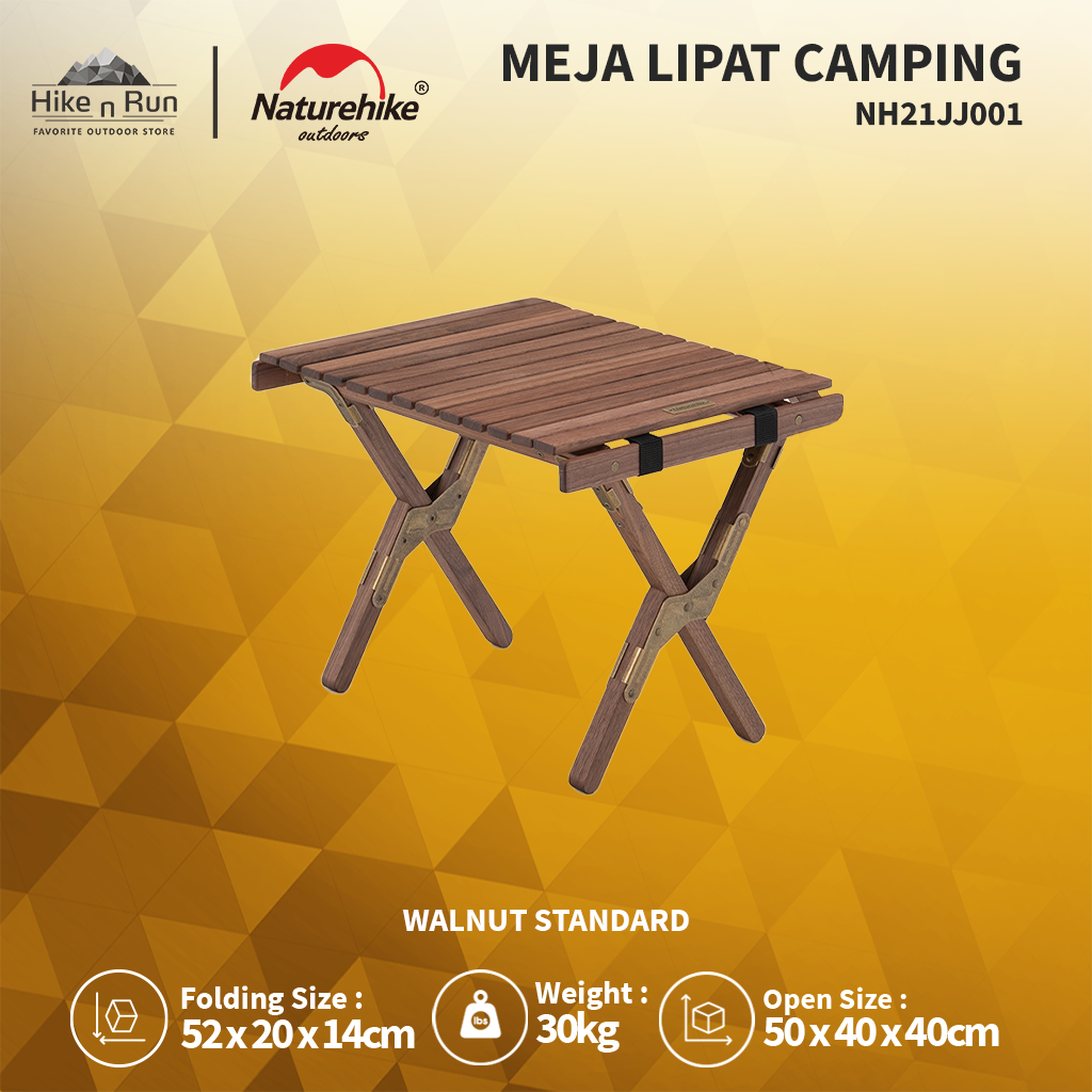 MEJA LIPAT CAMPING NATUREHIKE NH21JJ001 FOLDING EGG ROLL TABLE