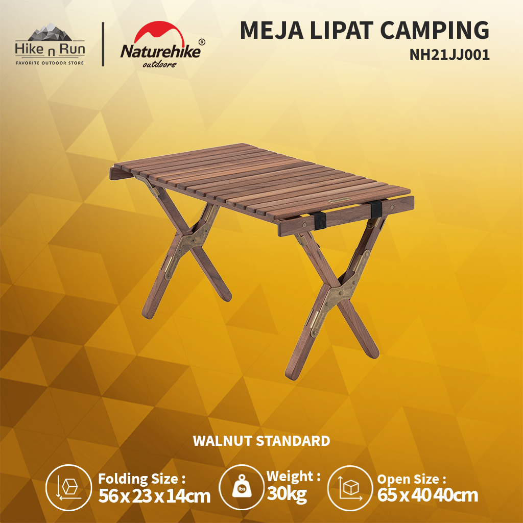 MEJA LIPAT CAMPING NATUREHIKE NH21JJ001 FOLDING EGG ROLL TABLE