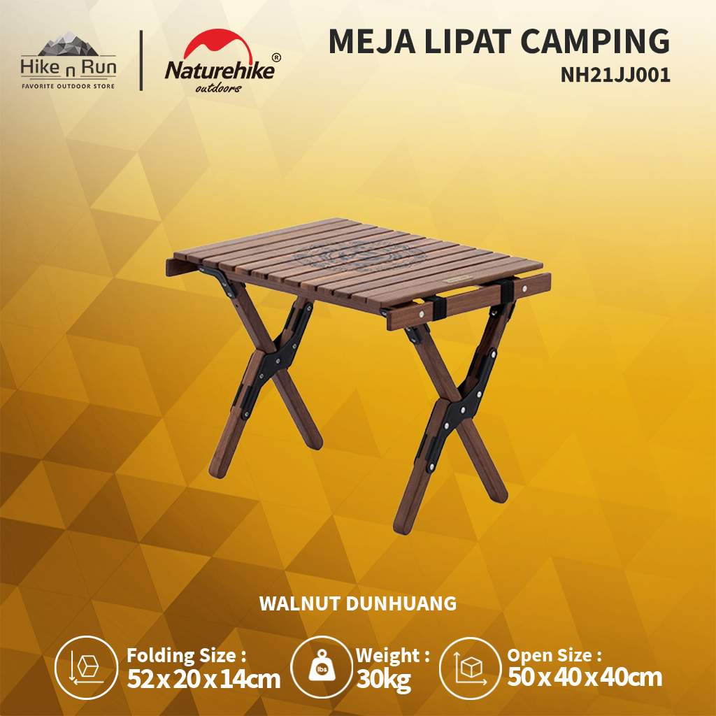 MEJA LIPAT CAMPING NATUREHIKE NH21JJ001 FOLDING EGG ROLL TABLE