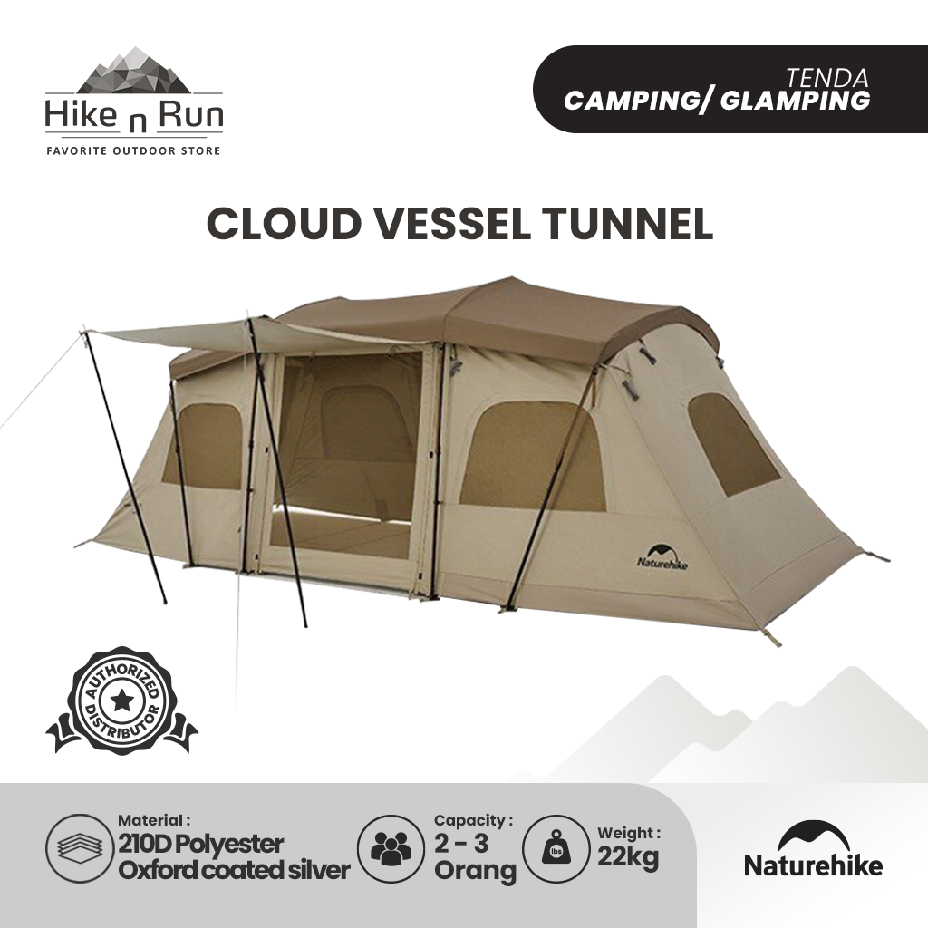 Tenda Camping Quick Open Naturehike CNH22ZP015 Cloud Vessel Tunnel