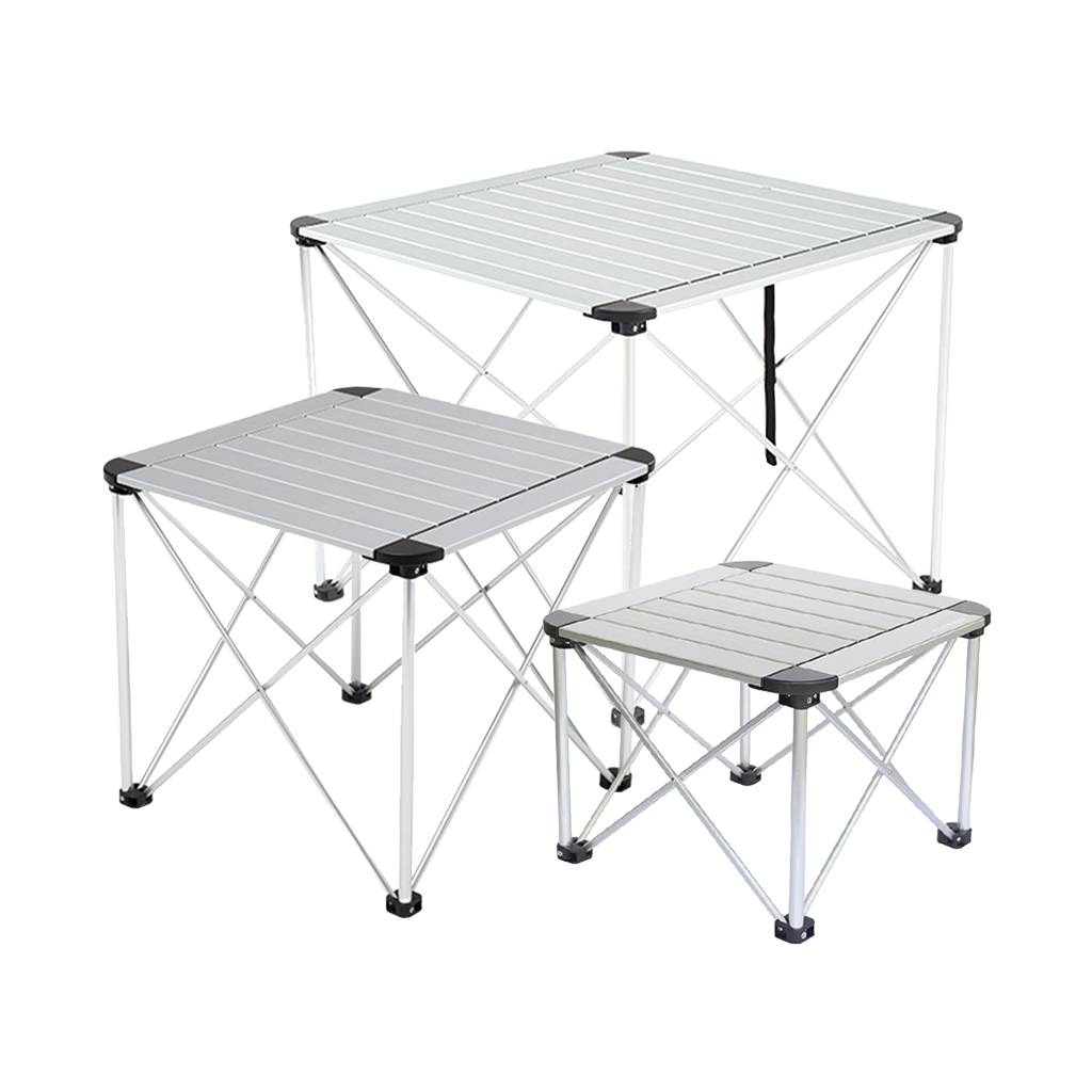 MEJA LIPAT BLACKDEER BD12022411 SQUARE ALUMINUM FOLDING TABLE