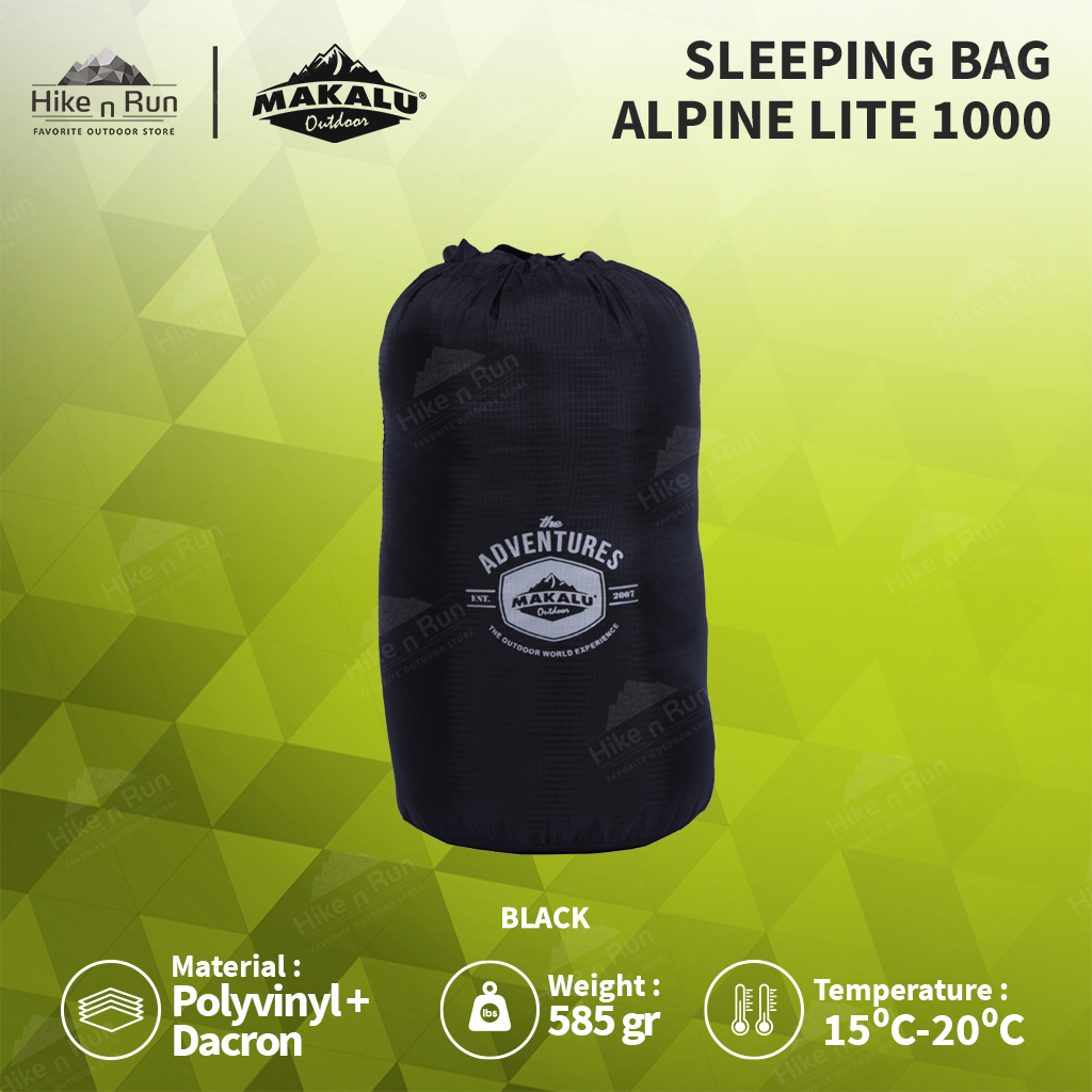 Sleeping Bag Makalu Ultralight Envelope Alpine Lite 1000