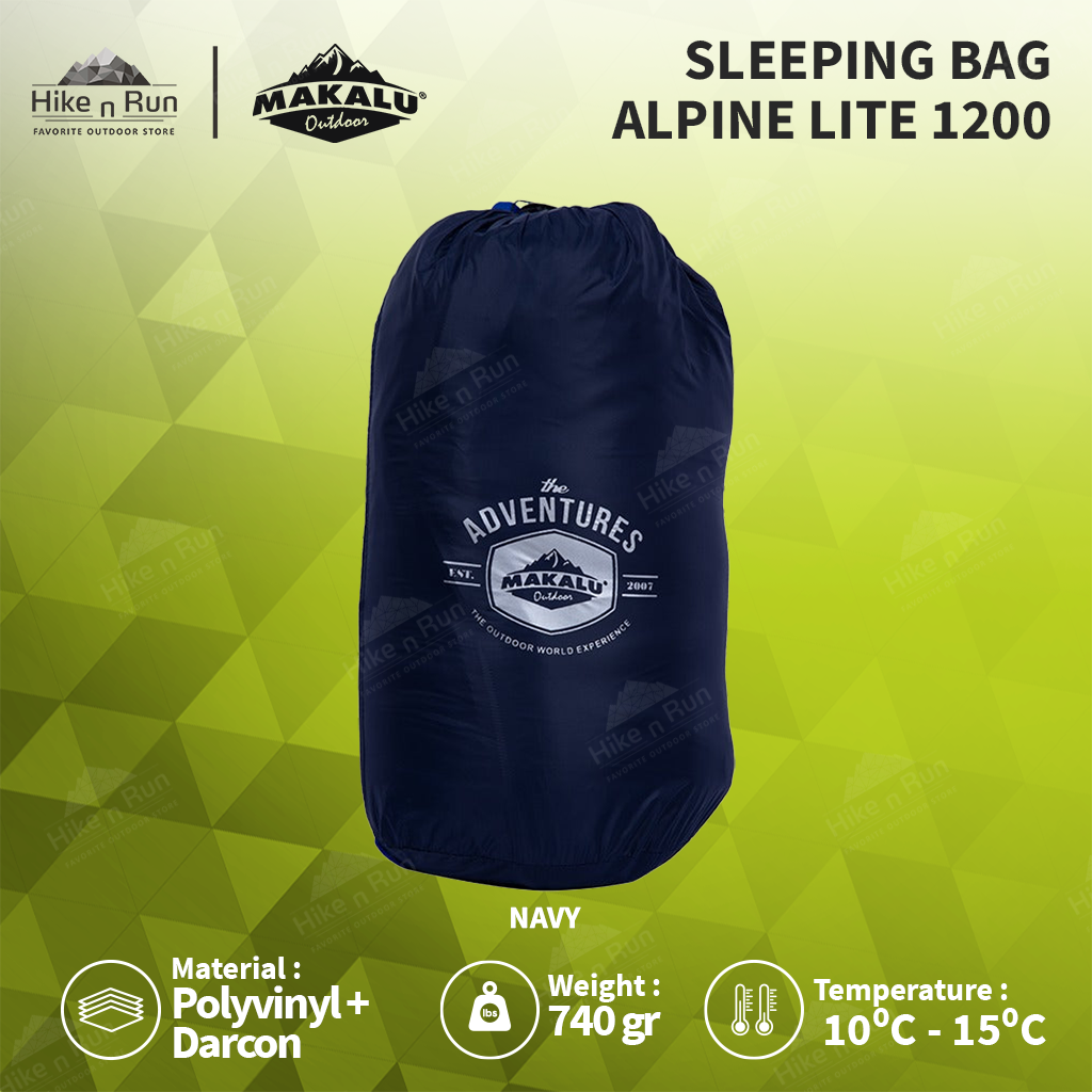 Sleeping Bag Makalu Ultralight Envelope Alpine Lite 1200