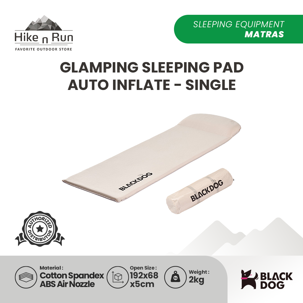 MATRAS CAMPING BLACK DOG BD-CQD002 GLAMPING SLEEPING PAD AUTO INFLATE