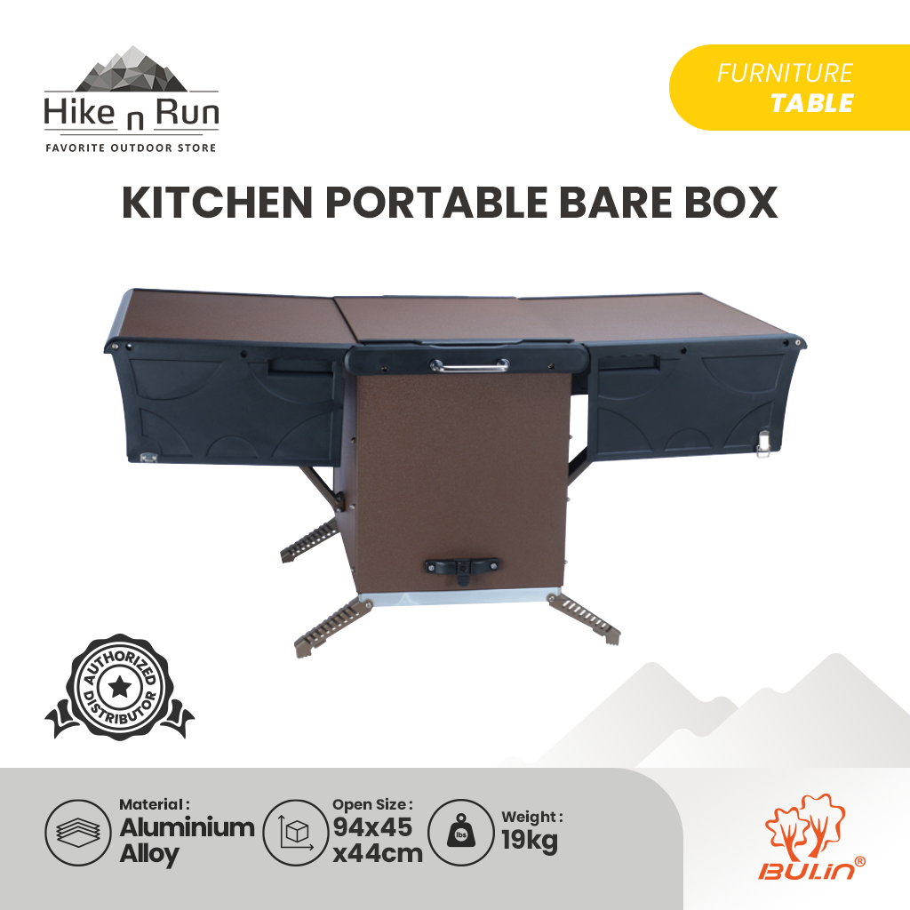 Meja Dapur Lipat Bulin Kitchen Portable Bare Box C450