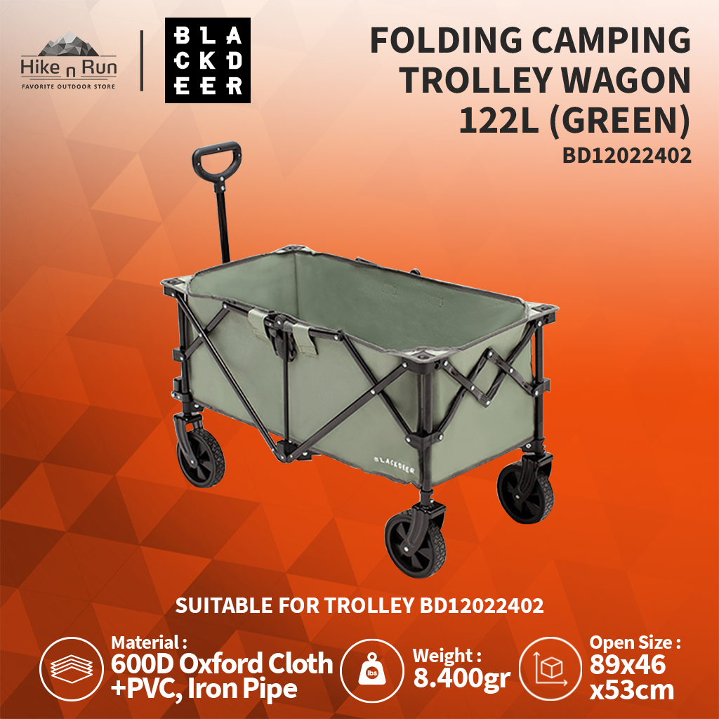 TROLI LIPAT BLACKDEER BD12112403/ BD12122503 FOLDING CAMPING TROLLEY WAGON