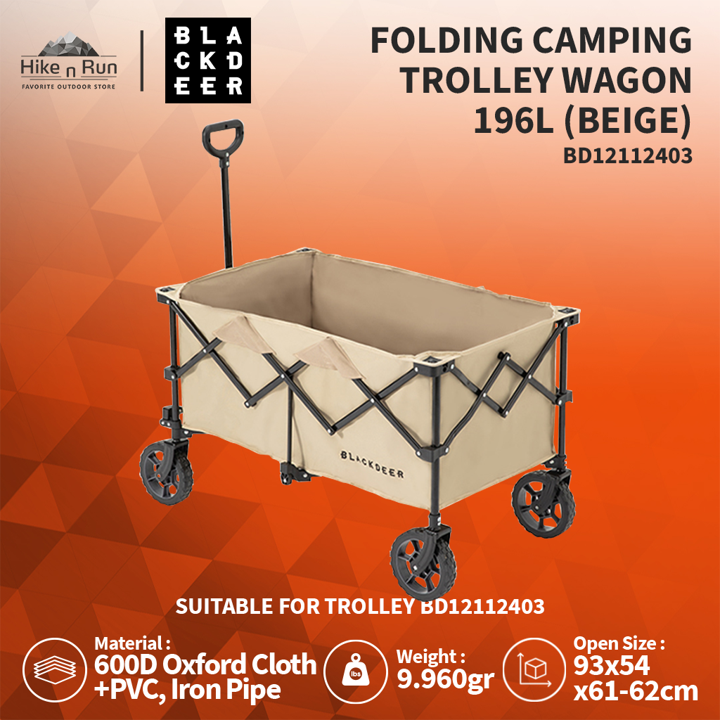 TROLI LIPAT BLACKDEER BD12112403/ BD12122503 FOLDING CAMPING TROLLEY WAGON