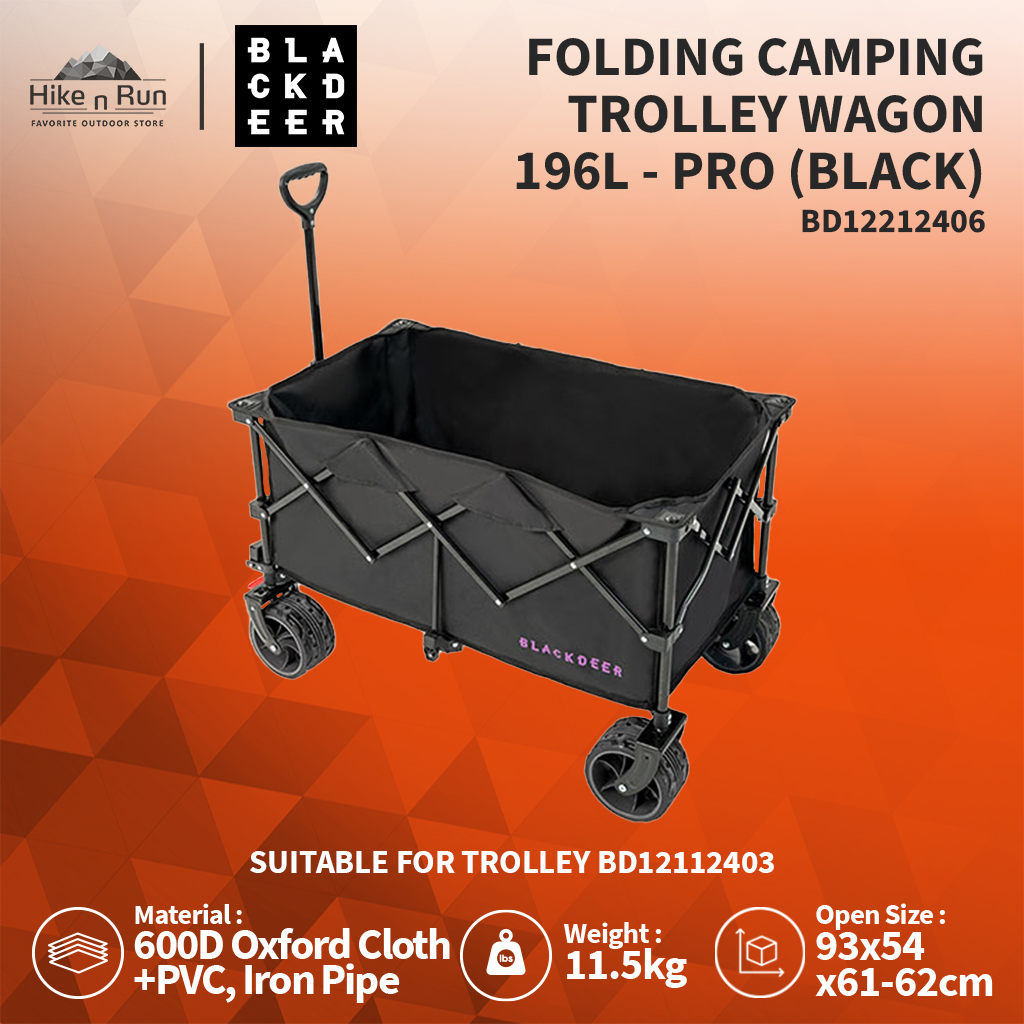 TROLI LIPAT BLACKDEER BD12112403/ BD12122503 FOLDING CAMPING TROLLEY WAGON