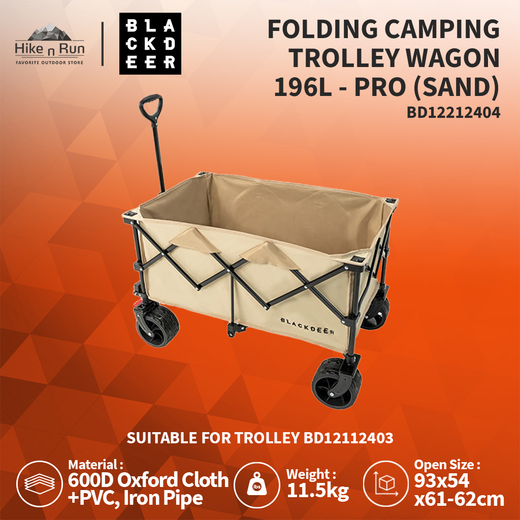 TROLI LIPAT BLACKDEER BD12112403/ BD12122503 FOLDING CAMPING TROLLEY WAGON