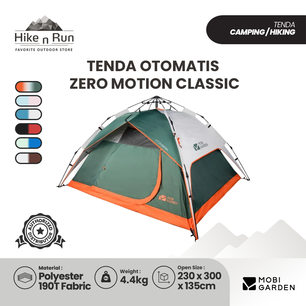 Mobi Garden Zero Motion Classic Tenda Camping Otomatis 3-4 Orang - EX19561002