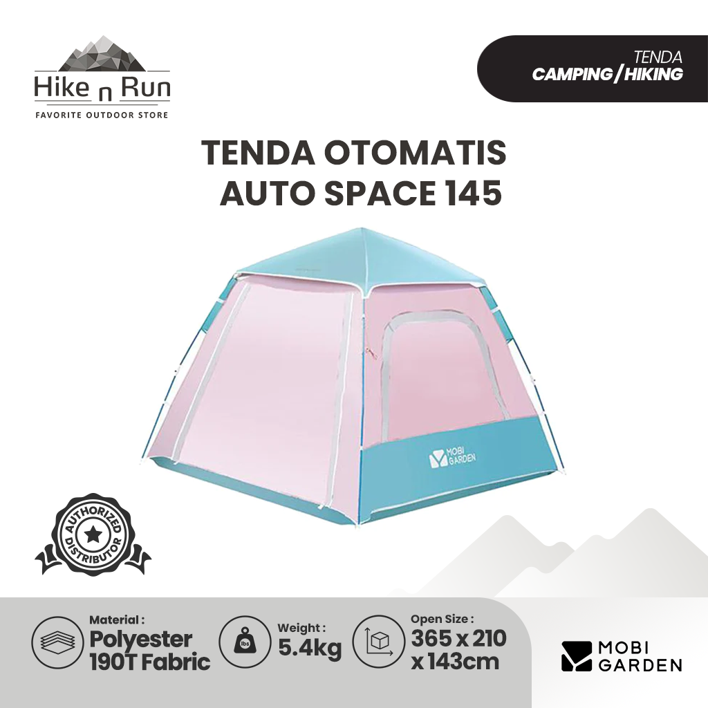 Mobi Garden Auto Space 145 Tenda Camping Otomatis 3-4 Orang - EX19561004