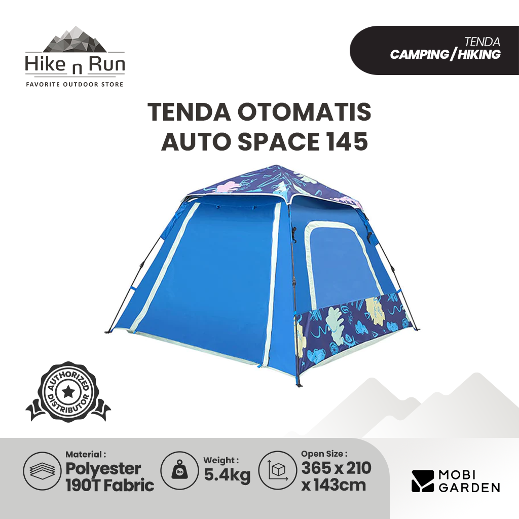 Mobi Garden Auto Space 145 Tenda Camping Otomatis 3-4 Orang - EX19561004