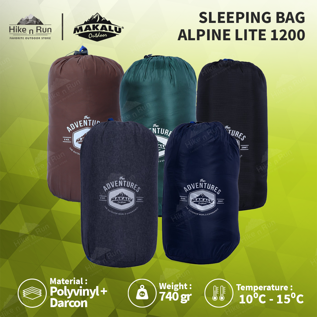 Sleeping Bag Makalu Ultralight Envelope Alpine Lite 1200